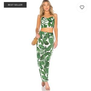 Alice + Olivia tropical leaves